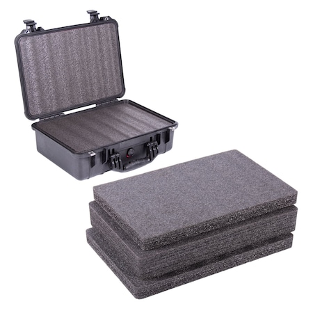 5S Supplies Replacement ECONO FOAM for Pelican 1500 Protector Case PEL-1500-BLK